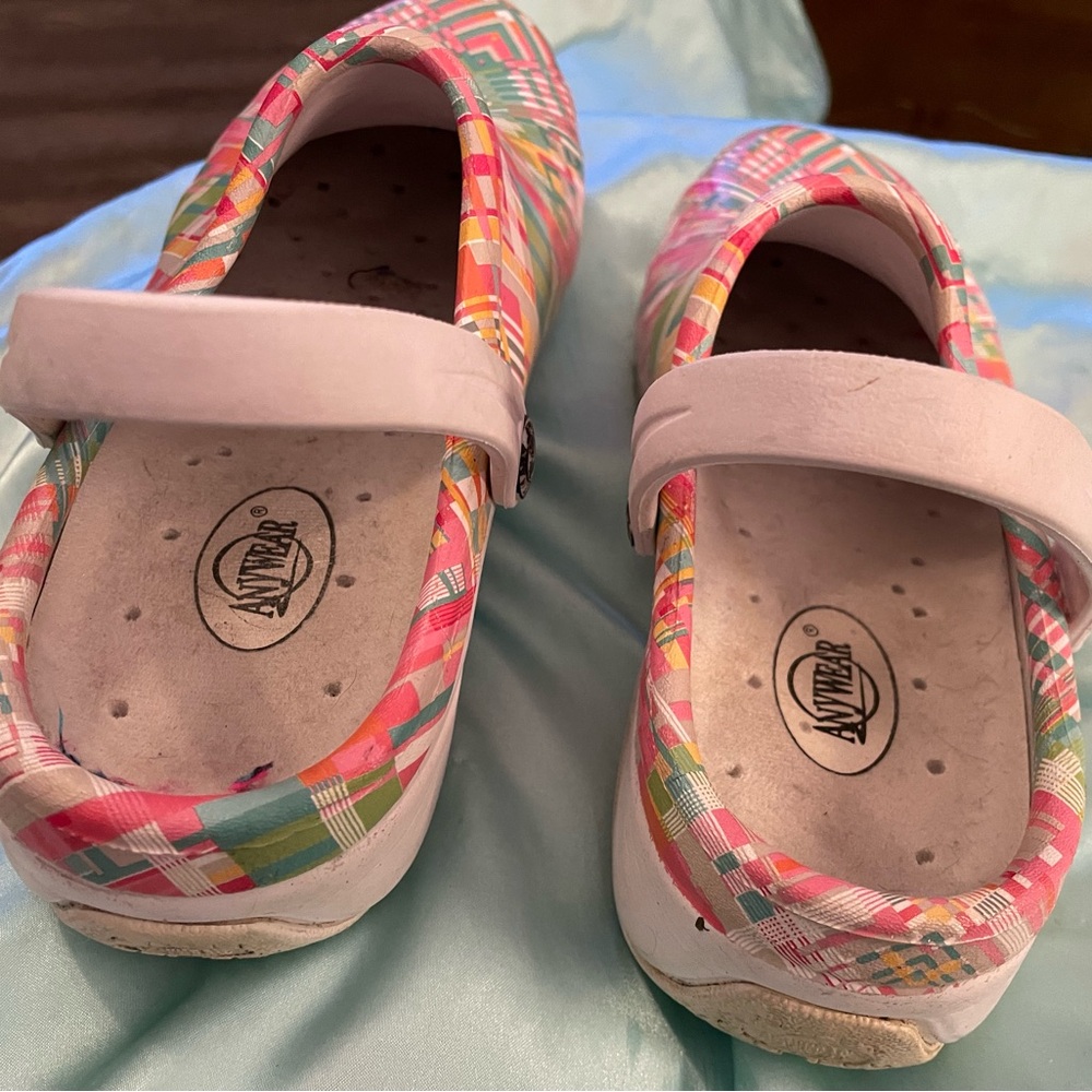 Colorful Plaid Clogs - Picture 3 of 3